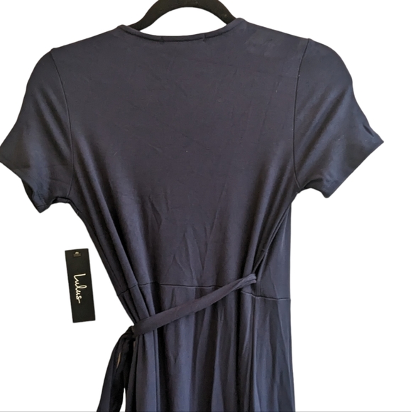 Lulu's Evolve Navy Blue Wrap Maxi Dress - Picture 7 of 12